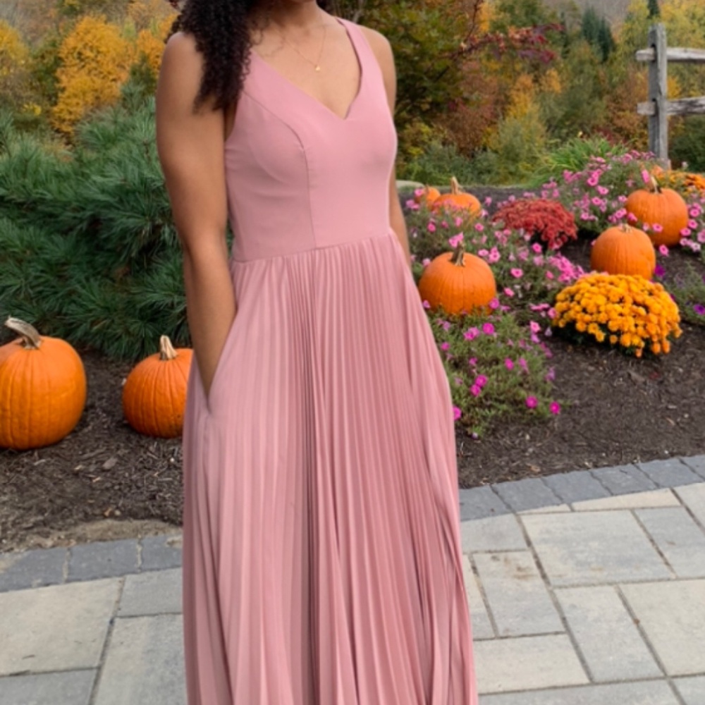 Azazie dusty rose dress size 0